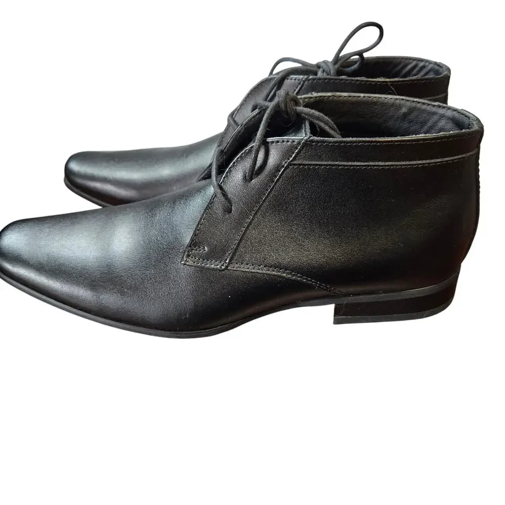 Calvin Klein 8.5 Men's Black Dress Shoe Oxford Derby Brogues 8 1/2